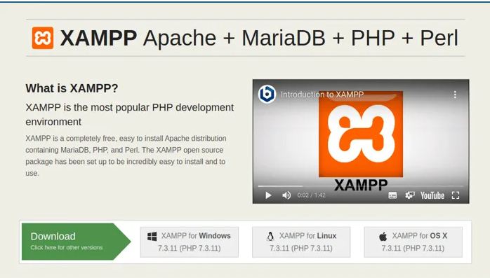 xampp php version download